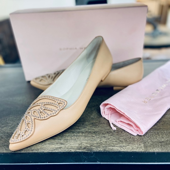 Sophia Webster Bibi Stud Butterfly Flats, Size 9.5B - Picture 13 of 16
